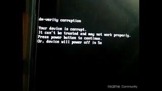 Redmi 10  DM-Verity Corruption Error Fix 100% Working Method