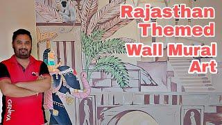 Rajasthani Painting for LIVING ROOM | Wall Painting for Living Room Handmade