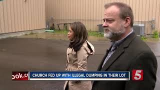 Church members in Antioch fed up with illegal dumping in their parking lot