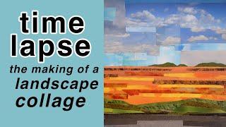 Making a Landscape Collage from Magazine Cutouts