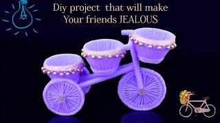 BEST OUT OF WASTE DIY Projects | Home Decoration  ideas | Cycle Making With Wool | Reuse Ideas