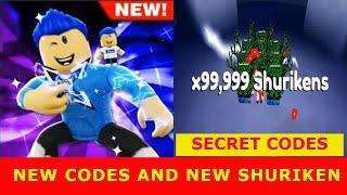 * NEW CODES AND FREE SHURIKEN *  [SECRET CODE!] Shuriken Tapping ROBLOX