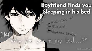 ASMR Boyfriend Finds You Sleeping in His Bed [M4F] [Comfort] [Sleep-Aid] [Boyfriend Roleplay]