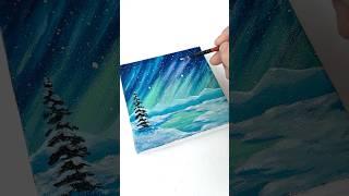 Beautiful Aurora #art #painting #아크릴화