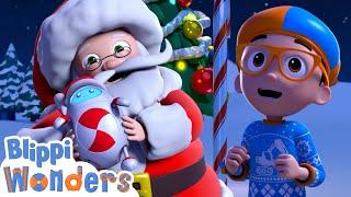 Blippi Saves Christmas! | Blippi Wonders | Kids Cartoons | Party Playtime!