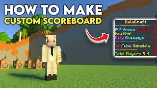 How to Make a Custom Scoreboard in Minecraft!