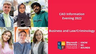 CAO Information Evening - Business and Law/Criminology