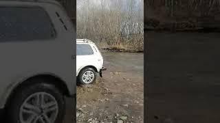 весенняя прогулка по воде.# 4×4 нива #