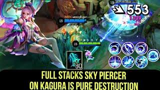 Kagura Jade Blossom Gameplay  One Hit Burst Build | Mobile Legends in Nothing Phone 2