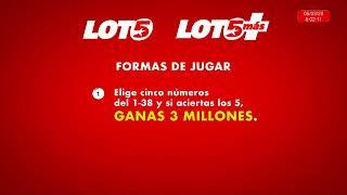 Sorteo Noche Miércoles 05 De Marzo Del 2025