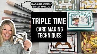   How to do the Triple Time Technique w/ Natural Tone Stampin Blends