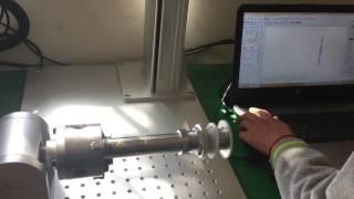 Stainless steel fiber laser marking machine with rotary--wintek cnc