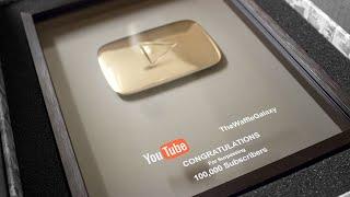 100,000 SUBSCRIBERS SILVER PLAY BUTTON!!!