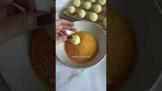 Fried Mashed Potato Balls With Cheddar Cheese Sauce  #foryou #food #tasty #american #Yummy