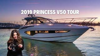 Cinematic Tour of 2019 Princess V50 Yacht #yacht #boating #yachtsales #yachtvideo