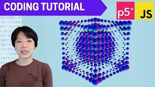 p5.js Coding Tutorial | Spherical Cube