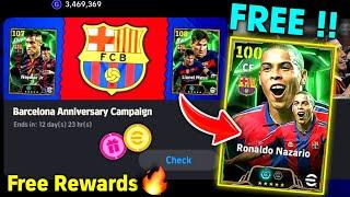 Finally eFootball™ 2025 Barcelona Anniversary Campaign Rewards !! Free Coins, Clubs Pack & Objective