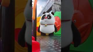 【熊猫班卜】Bamboo also wannna ask for Trick or Treat | Cartoon | Panda | Laugh and Happiness #shorts