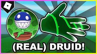 How to ACTUALLY get DRUID GLOVE + "GARDENS AND GHOULS" BADGE in SLAP BATTLES! [ROBLOX]