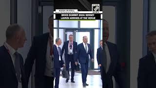 Russia's Foreign Minister Sergey Lavrov arrives at the venue for BRICS Summit 2024