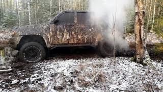 Новый offroad маршрут. Лайт, думали мы. Застряли все  Mitsubishi Pajero sport 2, УАЗ и Нива.