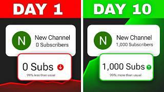 1,000 Subscriber in 10 Days Is it possible? | ( Shocking Result  )