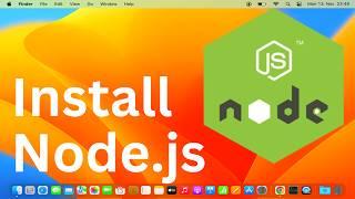 How To Install Node.js on Mac / MacOS (M1 | M2 | M3)