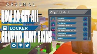 HOW TO GET ALL CRYPTID HUNT SKINS | Arsenal ROBLOX