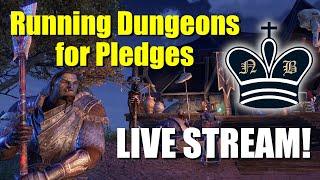 ESO - Nord Bytes Live Stream - Tanking some dungeons for pledges