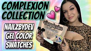 COMPLEXION GEL COLLECTION! - Swatch with me! NAILZBYDEV gel polishes! 