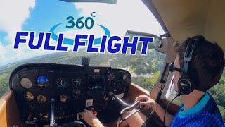 Full Flight In Cessna 172 | 360° Interactive Cockpit