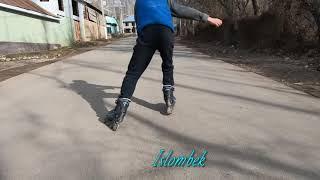 Катания на роликовых коньках по улицам Арсланбоба! Roller Skating on the Street of Arslanbob