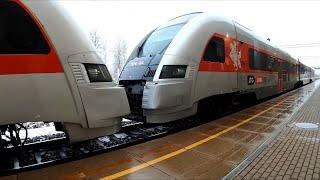 The best train in Lithuania. First class. Klaipeda - Vilnius Lithuanian Railways