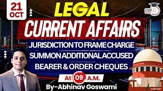 Legal Current Affairs | 21 October | Detailed Analysis | By Abhinav Goswami