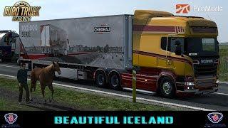 Euro Truck Simulator 2 Scania RJL 580 -  Driving Down Iceland