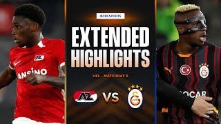 AZ Alkmaar vs. Galatasaray: Extended Highlights | UEL League Phase MD 5 | CBS Sports Golazo - Europe