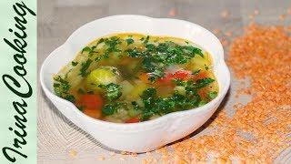 Постный овощной суп с чечевицей  Lentil Vegetable Soup Recipe