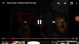 Conker's bad fur day full game over screens