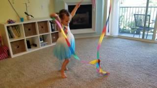 Miss Polina is doing art gymnastic/Полина гимнастка. Santee May 3, 2017, California