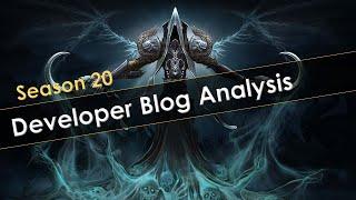 Diablo 3 Season 20 Developer Blog Analysis