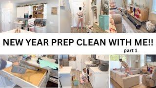 NEW YEAR PREP CLEAN WITH ME PART ONE //NEW YEAR CLEANING MOTIVATION // Jessica Tull