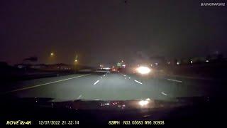 Raw video: Street racing ends in fiery crash on Texas highway