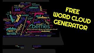 How to use a free word cloud generator