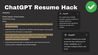 Get Hired With ChatGPT Canvas Resume Hack