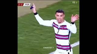 Portugal vs serbia Ronaldo was angry against to reffery goal scorer 2-2