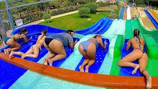 Multi Lane Race Water Slide at Water World Parc