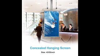 Celling Mount double side screen kiosk