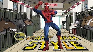 SPIDERMAN - GANGNAM STYLE | Fazz160 Cartoon Animation #22