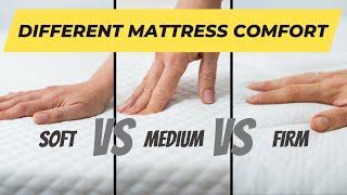 Different Mattress Comfort Levels Explained | Which One is Ideal for You | Mattress Firmness Guide