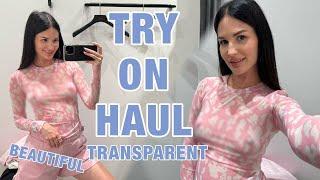 [4K] TRANSPARENT TRY ON HAUL | GET READY WITH ME | CHALLENGE WITH SKIRT & AUTUMN OUTFITS 2024